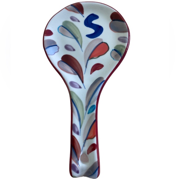 ANTHROPOLOGIE “S” Tivoli Spoon Rest - Picture 1 of 2